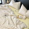 Live Broadcast Explosion Class A Maternal And Infant Grade Cotton Pure Cotton Double-Layer Yarn 4-Pcs Set Student Children'S Dormitory 3Pc Quilt Cover