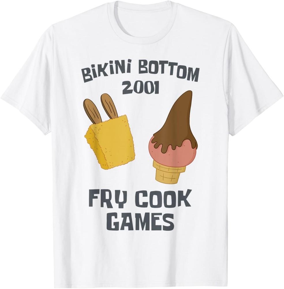 

SpongeBob SquarePants Bikini Bottom 2001 Fry Cook Games T-Shirt M
