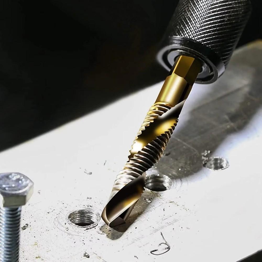 High Speed Steel Screw Tap Drill Bits Hex Shank Metric Tap Drill Bits for Deburring Application