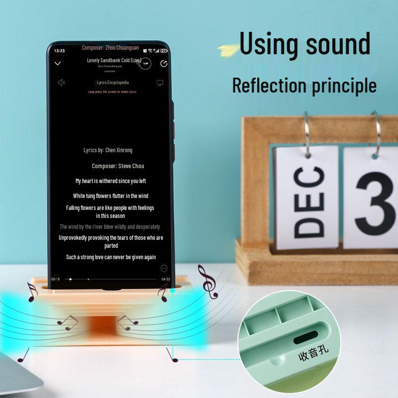 Portable Desktop Phone Amplifier & Holder: Creative Multifunctional Stand for Lazy Viewing