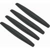 4 Pack Car Bumper Guard, Universal Rubber Protector For SUV - Front/Rear Anti Collision & Scratch Guard Strip (Black)