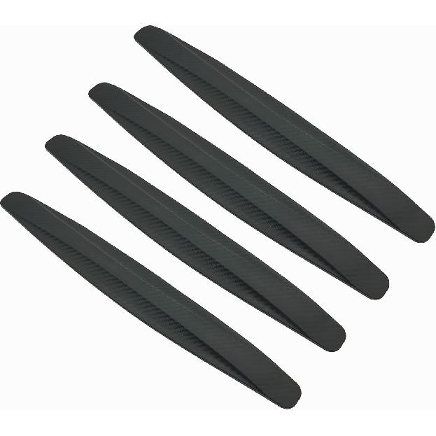 4 Pack Car Bumper Guard, Universal Rubber Protector For SUV - Front/Rear Anti Collision & Scratch Guard Strip (Black)