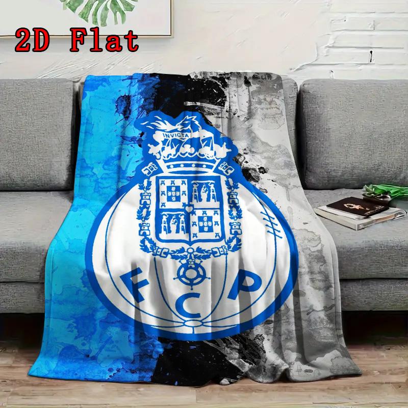 FC Porto 2D Flat Pattern Flannel Blanket High Quality All Seasons Warmth and Comfort Perfect for Christmas Gifts.PMT0914251