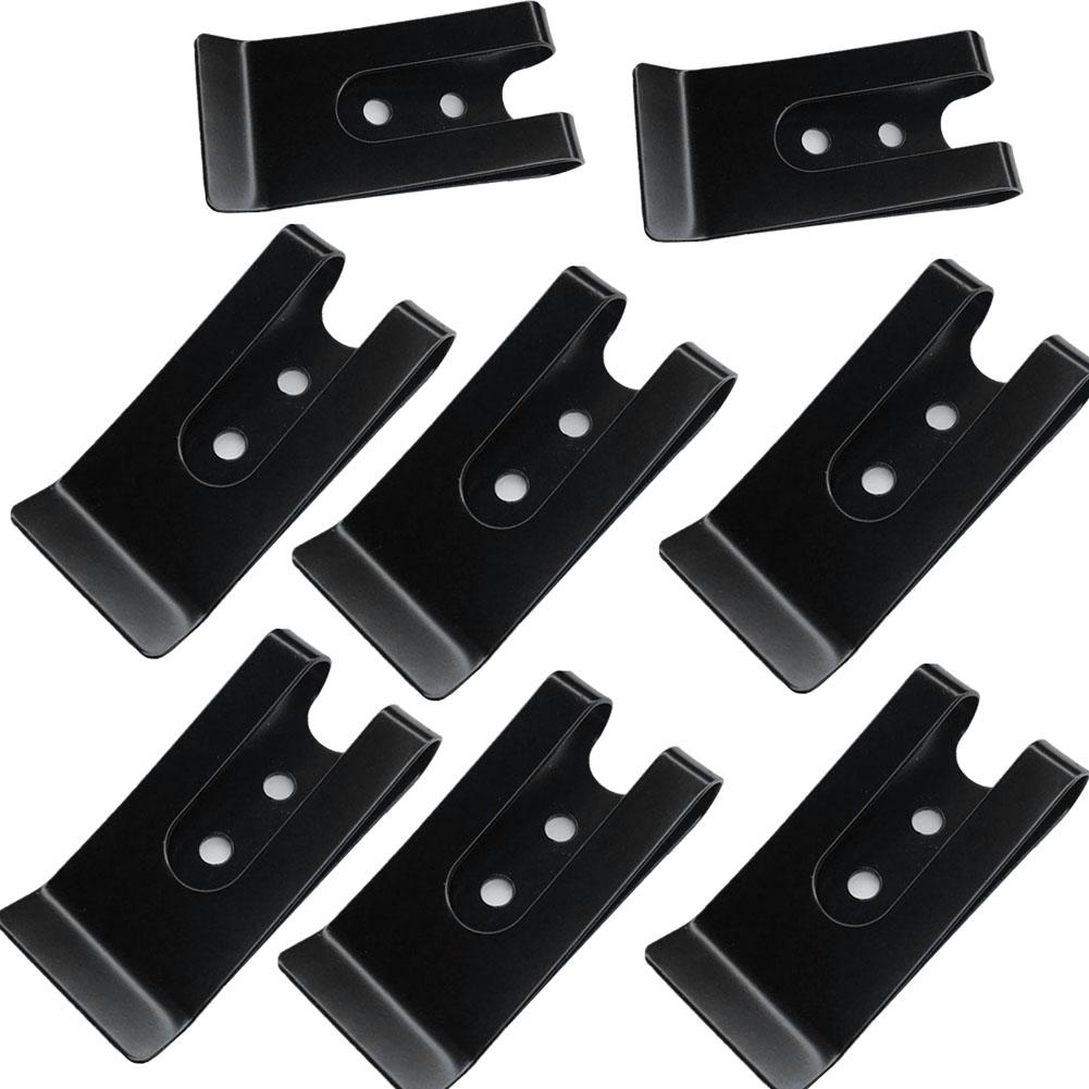 Metal Belt Clip Holster Sheath Belt Clip Double Holes Clasp Spring Buckle Hook for Belt Bag Leather DIY for Wallets Pouches