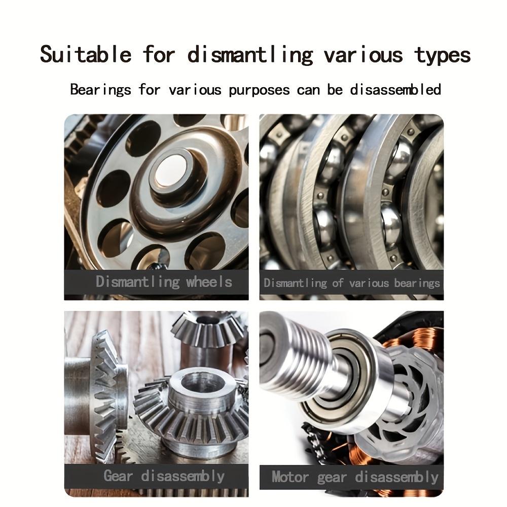 1-pack Three-jaw Code Puller Bearing Extractor Car Wheel Hub Removal Tool Multifunctional Triangular Bearing Puller Hand Tool