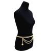 Women Vintage Style Retro Tassels Multiple Layer Waist Chain Embossed Body Chain