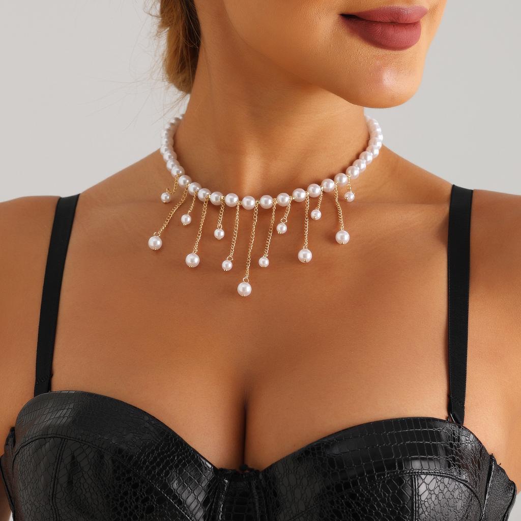 Jewelry, Temperament Handmade Beaded Necklace, Long Fringed Chain, Neck Chain, Necklace Necklace, Necklace Jewelry For Women