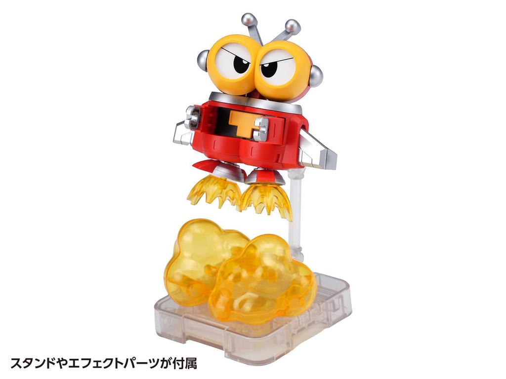 Wave Tachibana Neko Kogyo QOSMOS Series Bee Robo Kabutack Tobima Sky Denden Roller Set Total Height 18cm Plastic Model Assembly Kit & Non-scale