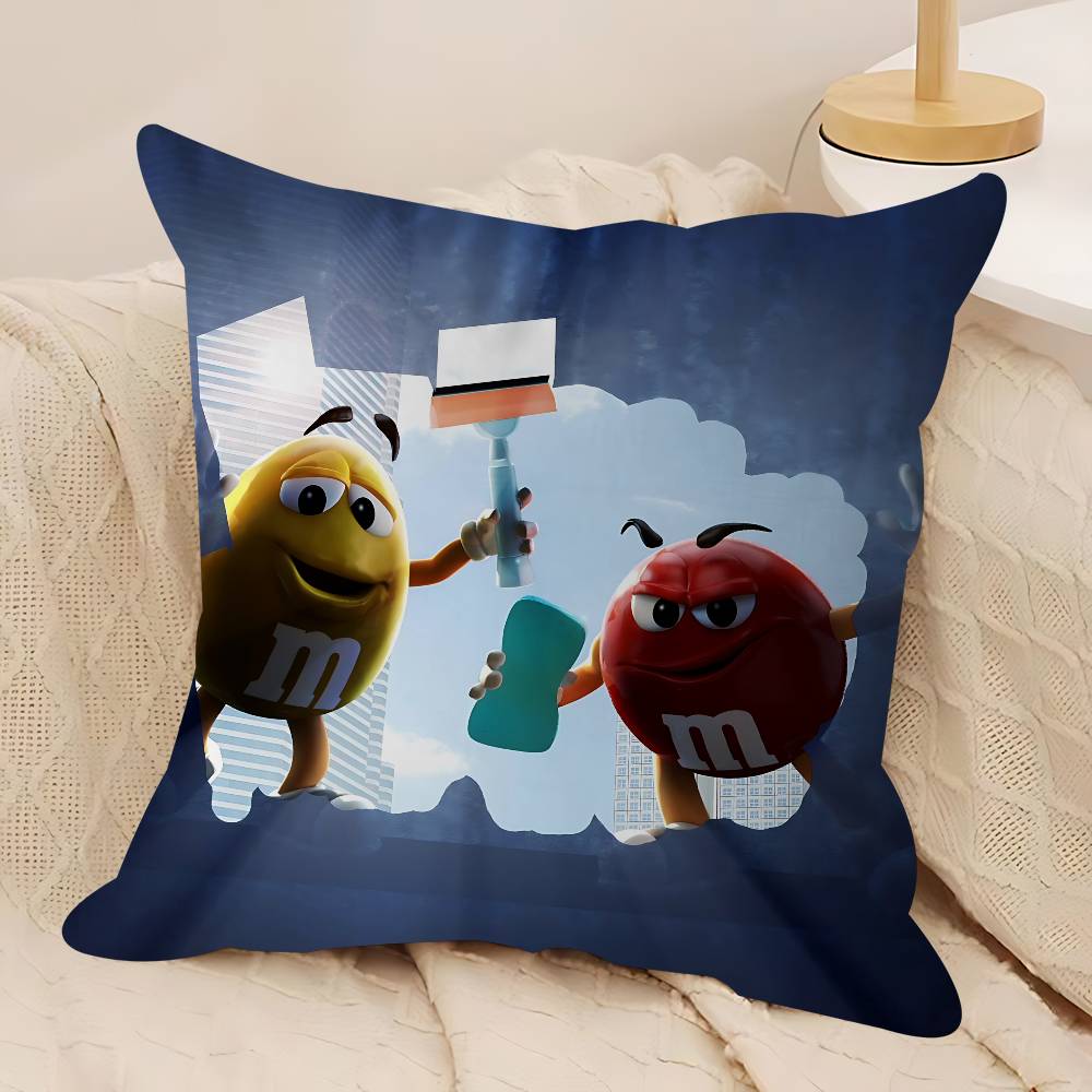 

M&Ms C-ChocolateS Подушка-подарунок Домашній офіс Декорація Спальня Диван Автомобіль Чохол на подушку 45x45 12x12Inch