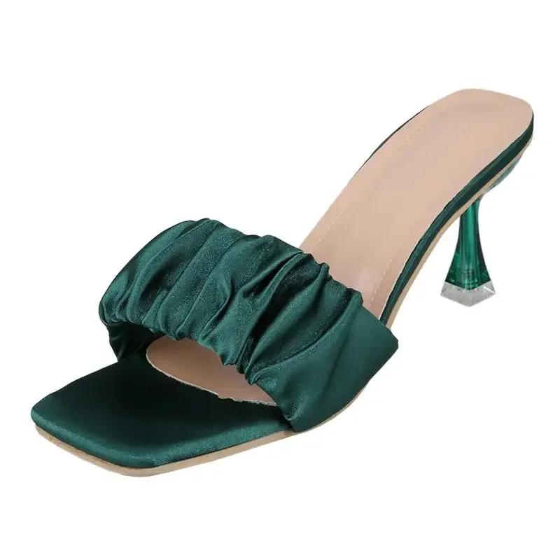 New Slippers Summer Women Shoes High Heels Sexy Black Peep Toe Plus Size Ytmtloy Indoor House Slippers Zapatillas Mujer Casa