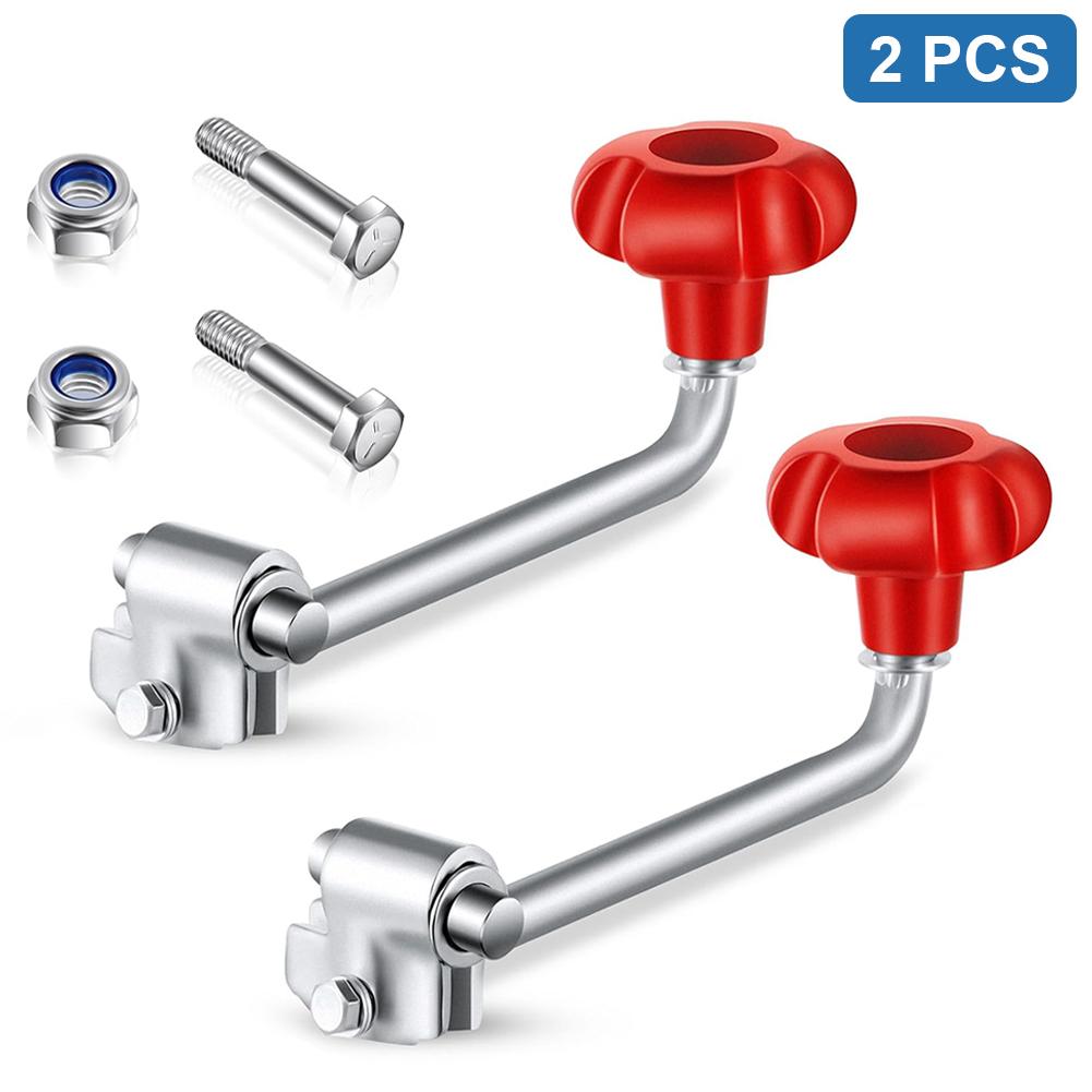 2PCS Replacement Jack Crank Comes with Bolt Nut Spacers Wind Jack Handle Replacement Trailer Jack Crank Fits Most Jacks Trailer