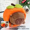 Cuter Capybara Pig Dog Plush Dolls With Apple Persimmon Design For Kids Gift And Collectors