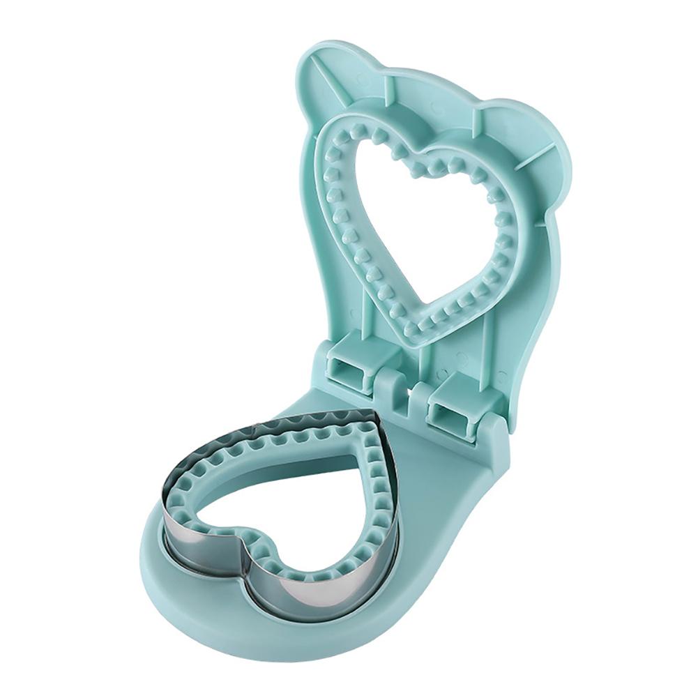 Nerezová forma na sendvičový lis ve tvaru srdce, svařovací, nepřilnavá, kawaii design pro přípravu jídla, dětský obědový box, kempingové svačiny, forma na chleba, toustový chléb