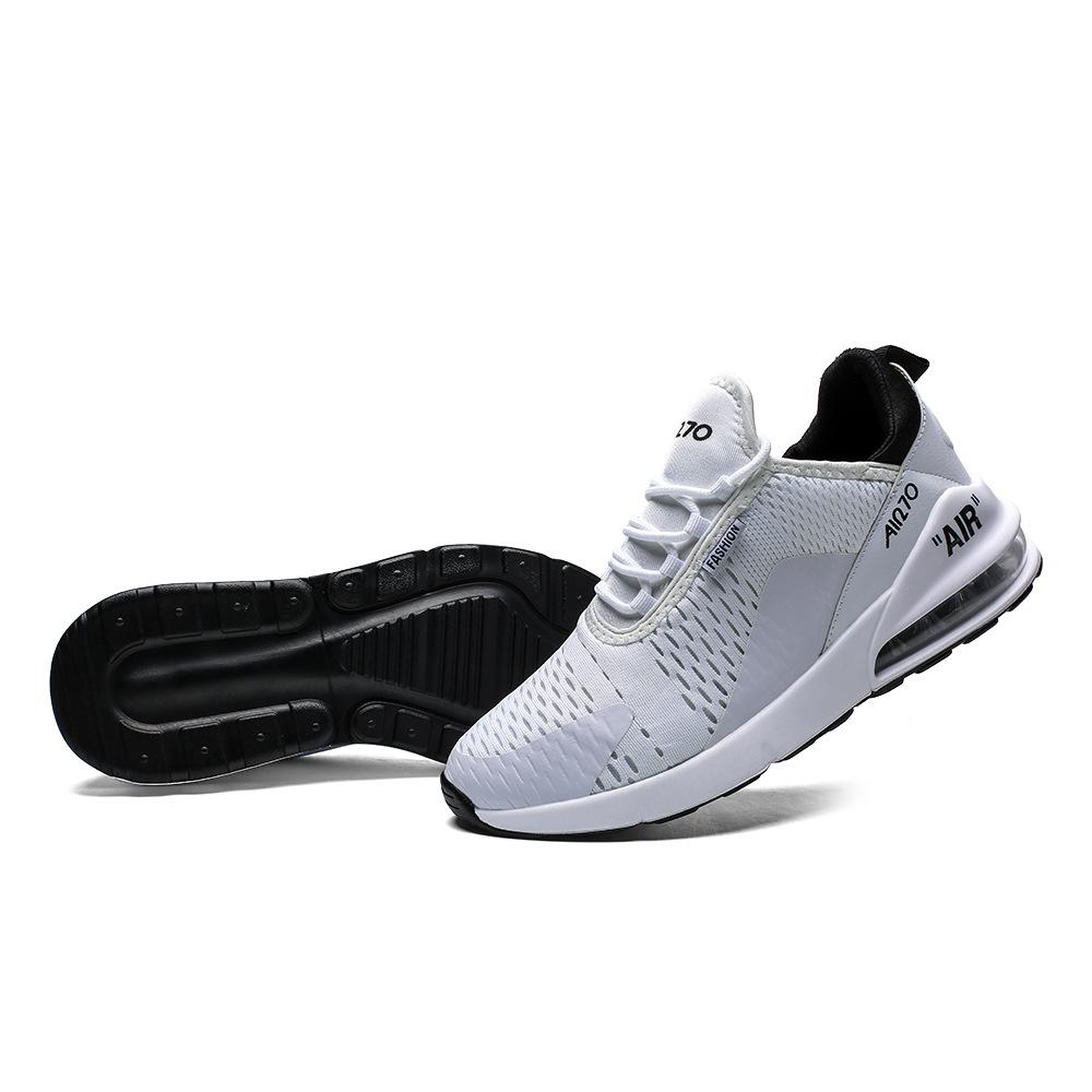 New lightweight fly-woven large-size sports and leisure little white board shoes breathable running mesh sneakers