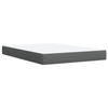 Box Spring Bed with Mattress Dark Grey 160 x 200 cm Fabric