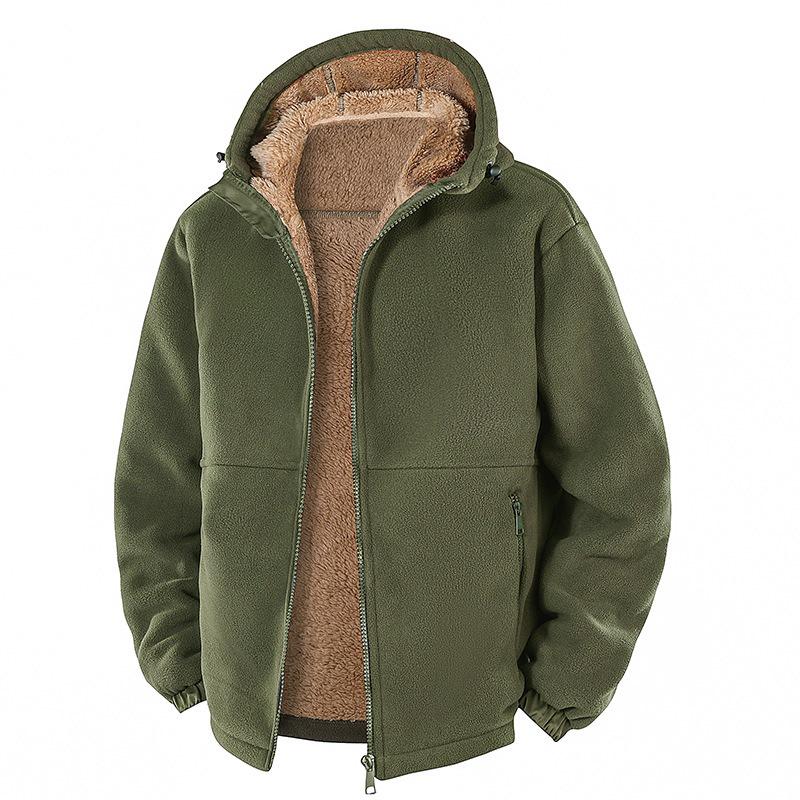 Men's Fleece Hoodie Jacket for Fall/Winter