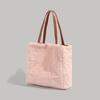 Autumn Winter Bags 2024 New Furry Bags Large Capacity Bucket Bags Niche Handbags Simple Shoulder Tote Bags