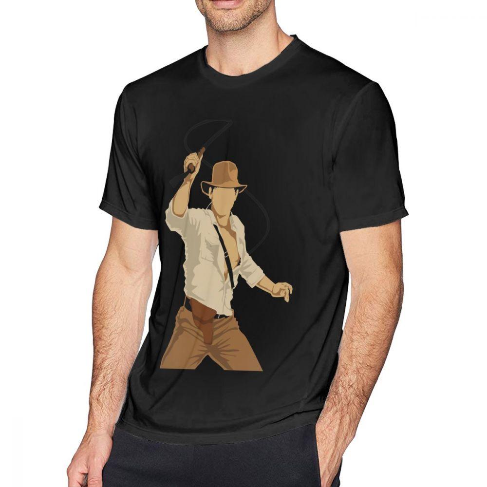 Indiana Jones T Shirt Fortune And Glory T-Shirt Fashion Summer Cotton Tee Shirt Awesome Men Graphic Short-Sleeve Tshirt
