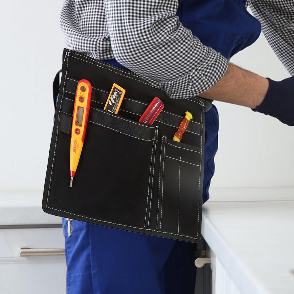 Hand Tools Storage Pouch with Belt Clip Electrician Tool Bag Adjustable Professional Electrician Pouch for Carpenters Builders