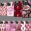 Capa de Celular Bebida Cereja D-Dr-P-Pepper Para Iphone 16E 15 Pro 14 Plus 17E 16 17 Pro Max Air 11 12 13 Mini À Prova de Choque Capa Fofa
