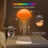 Jellyfish Night Light With Remote Control Rechargeable RGB Gradient Jellyfish Bedside Lamp  For Christmas Gifts