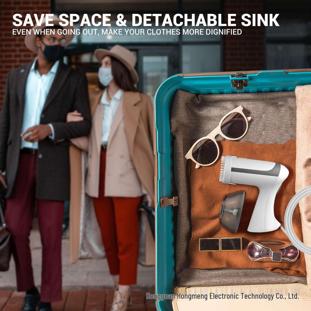 Portable Handheld Garment Steamer for Travel & Home - Compact Clothes Wrinkle Remover