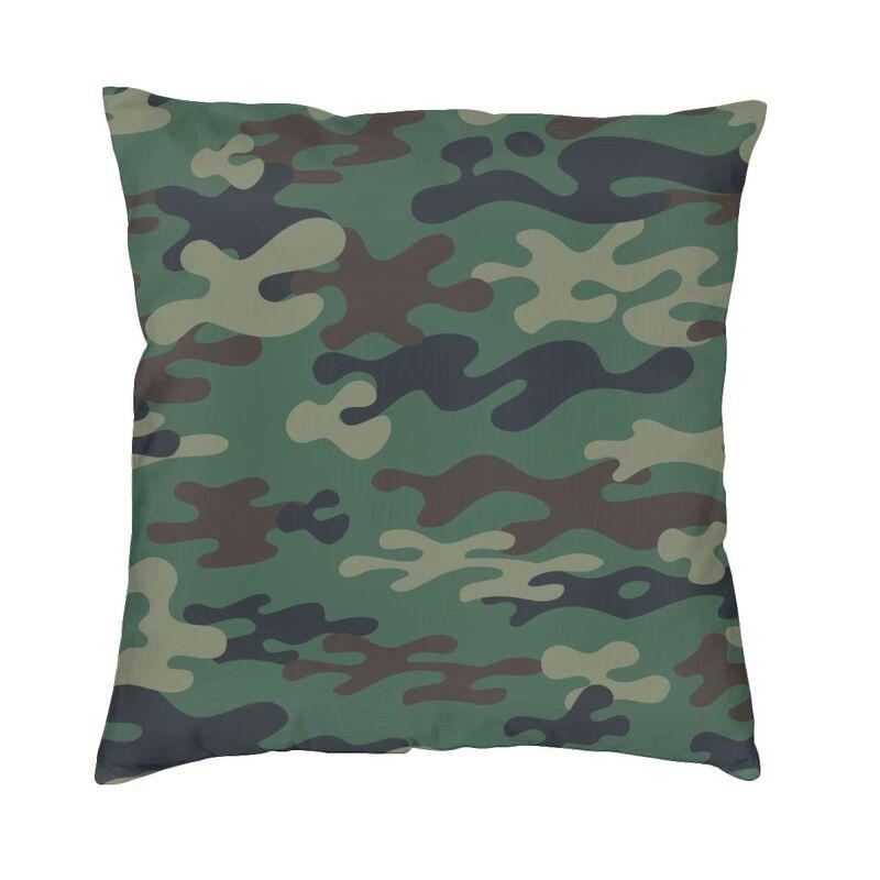 

WW German Splittertarn Camo Cushion Cover Camouflage Soft Velvet Luxury Throw Pillow Case for Sofa Home Decor 30x30cm