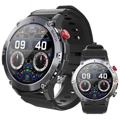 Chytré hodinky C21 1,32 palcový celokruhový dotykový displej Bluetooth Volání Sport Ultra dlouhá výdrž baterie IP68 Hluboko vodotěsné chytré hodinky