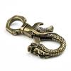 Vintage Brass Dragon Figurine Keychain Small Statue for Home Decor Perfect Addition To Office and Living Room Settings