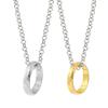 Lord of The Finger Rings Necklace Movie With The Same Inside and Outside 3D Engraving Spanish Sanskrit Necklace