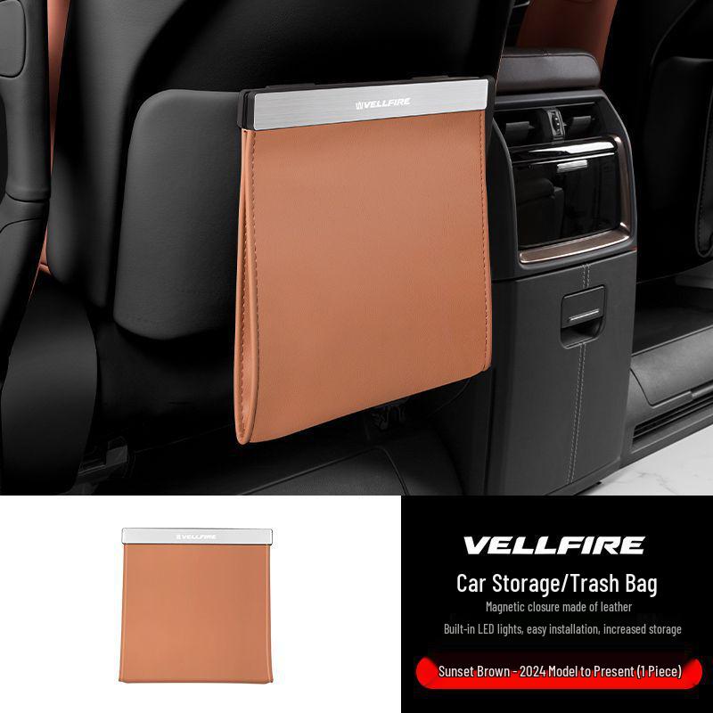 

Alphard Series Car Trash Holder: Magnetic Storage for 30/40 Series Modified Models Alphard Vellfire Car Trash Bag Magnetic