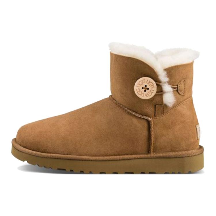 

Новые UGG Mini Bailey Button Ii Каштановые Женские 1016422-CHE 39