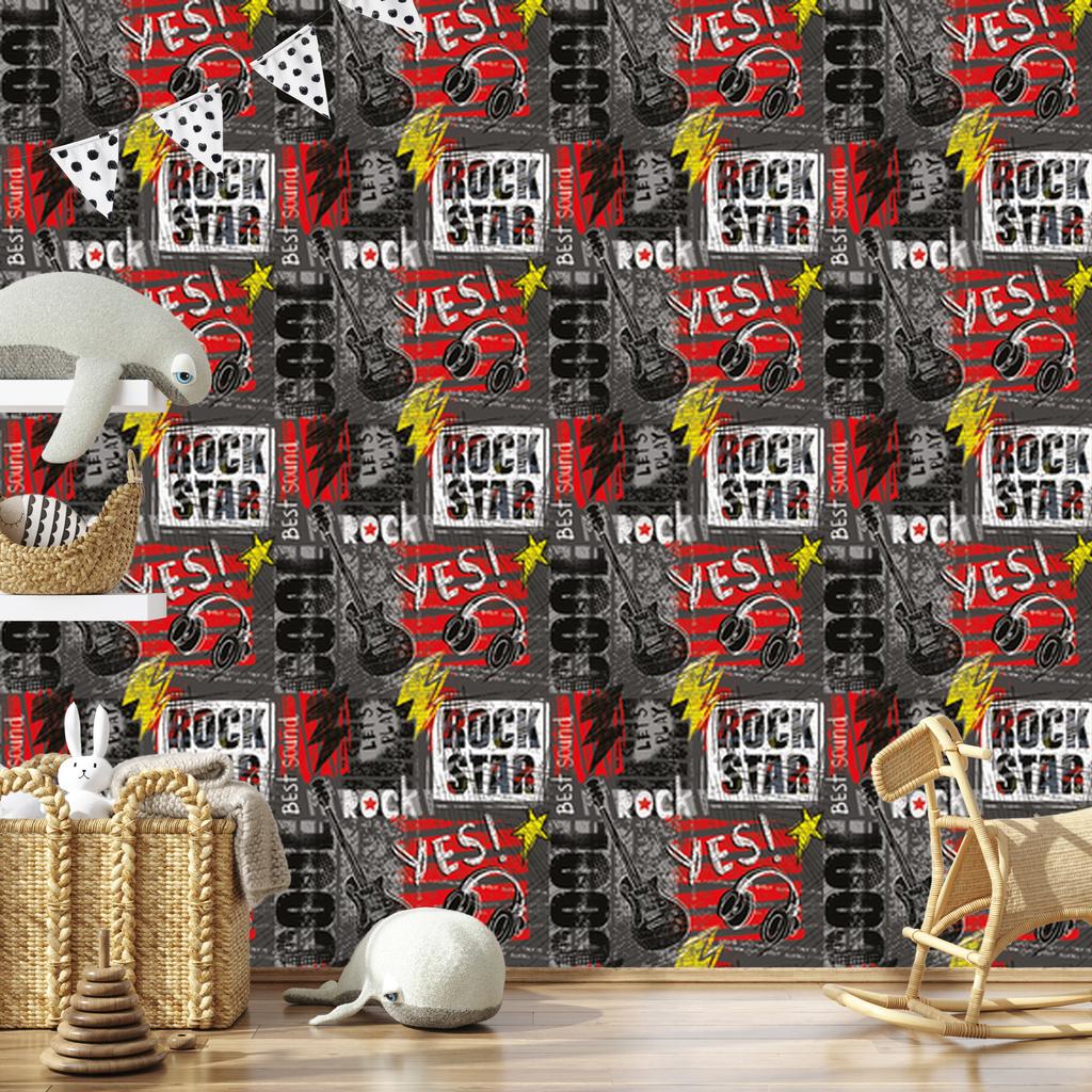 Graffiti pattern wallpaper for living room and bedroom 50x1000