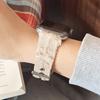 Plush Lattice Leather Bracelet For Apple Watch Band Series S11/10/9/8/7/6/5/Ultra iWatch Strap 49/46/45/44/42/41/40/38mm Elegant