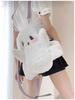 Halloween Ghost Plush Cartoon Backpack - Cute Double/Single Shoulder Bag for Girls