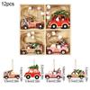 Christmas Wooden Pendants Gingerbread Man Gnomes Xmas Tree Hanging Oranment 2025 Noel Navidad Decorations for Home New Year Gift