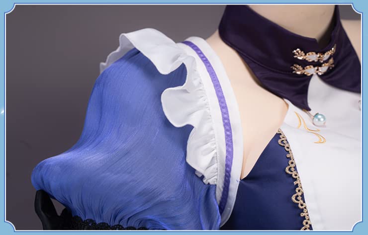 Lavender Keqing Maid Halloween Christmas Size S Costume, Costume, Costume, Women's