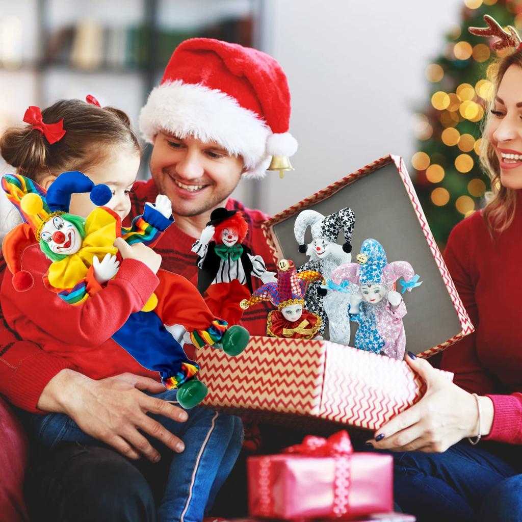 Maxyoung Porcelain Clown Doll Figurine Toy for and Birthdays 14-inch Christmas, Halloween,