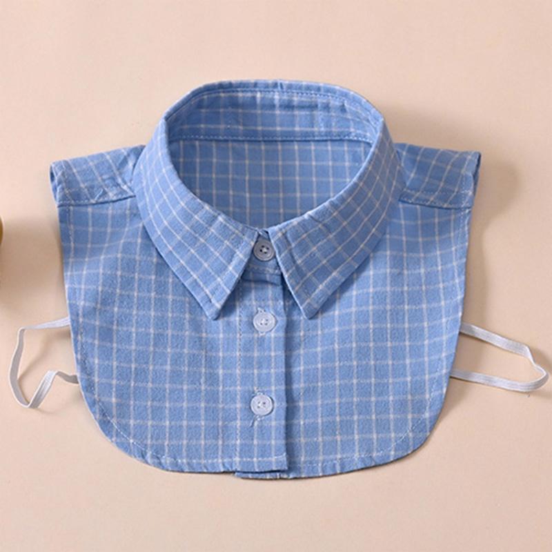 Perfect Match Stripe Fake Collar Shirt Children Print Collares Mujer Cotton Detachable Collar Choker Kids Boys Girls Removable Half Shirt