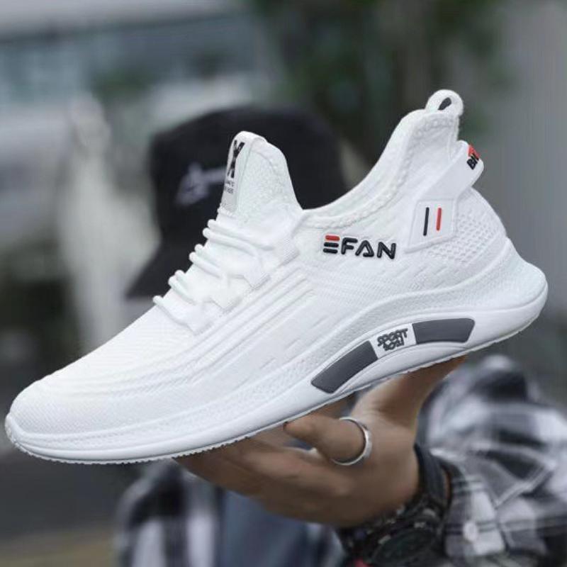 Summer White Casual Shoes Breathable Non-slip Walking Sneakers Men Shoes Outdoor 2025 Comfortable Fashion Lace Up Running Shoes