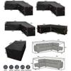 Corner Sofa Cover Waterproof Garden Furniture Set Cover Outdoor Sectional Furniture Cover -ayane