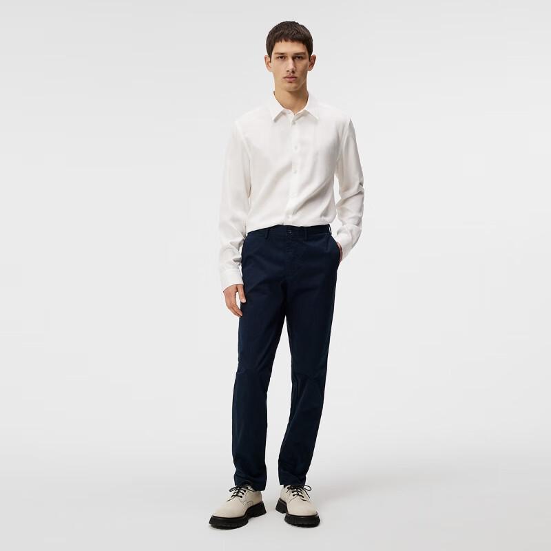 J.Lindeberg Men's Satin Cotton Slim-Fit Stretch Pants