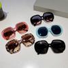 Oversized Round Sunglasses Men Women Trendy New In Gradient Candy Color Shades Goggle Fashion Ins Popular UV400 Eyewear