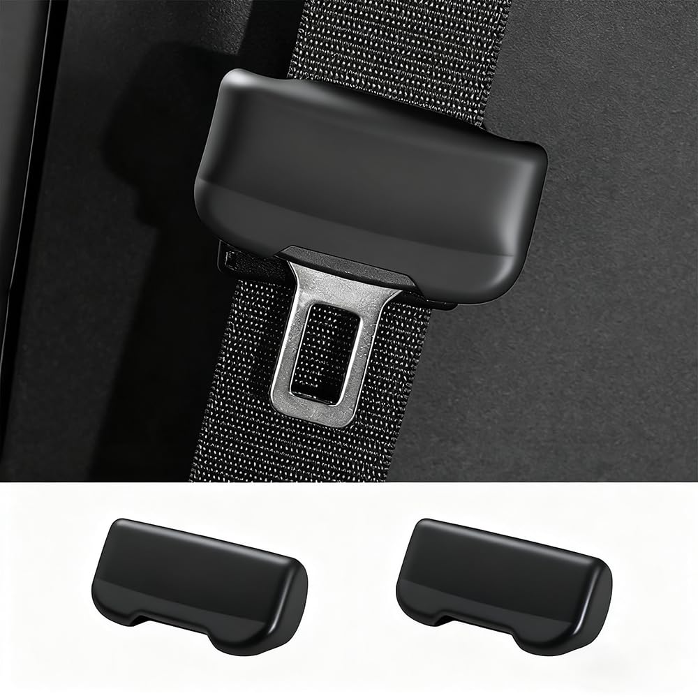 Car Seat Belt Cover, PU Leather, Scratch Prevention, Noise Prevention, B type чёрный