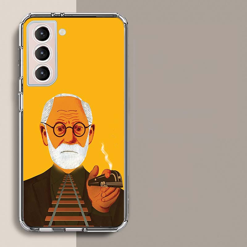 Sigmund Freud Founder of psychoanalysis Phone Case For Samsung A17 A56 A36 A26 A16 A55 A35 A25 A15 A05S Galaxy A71 A51 A41 A31 A