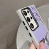 Anti-Drop-Handyhülle mit Blumenmuster für Samsung S24 S23 A55 A35 Xiaomi Redmi 13C Poco C65 iPhone 15 Huawei Honor Stoßfeste Schutzhülle