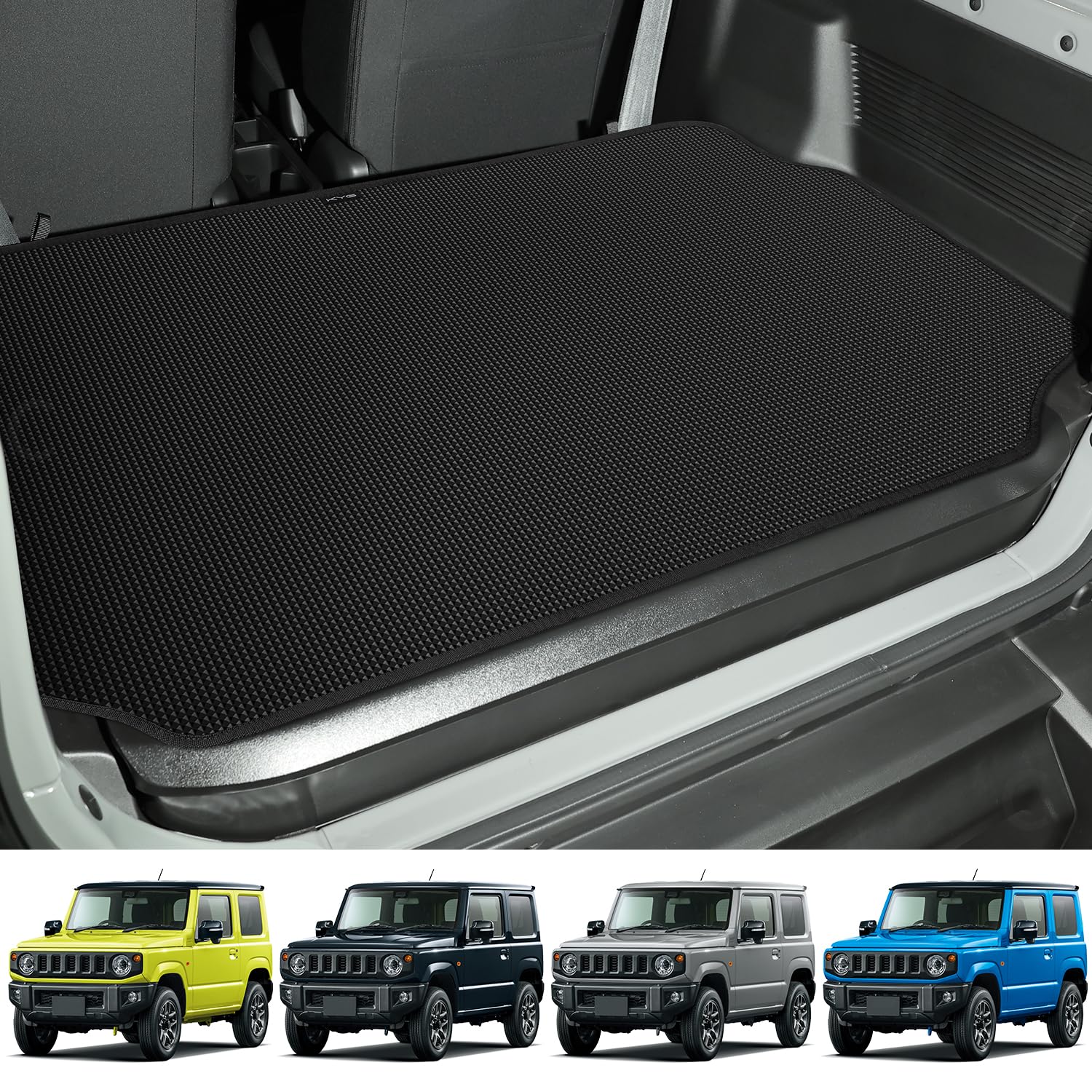 

Коврик для багажа KYG для нового Jimny Sierra, устойчивый к царапинам, черный [JB64W]/Jimny [JB74W], нескользящий, двухсторонний, нескользящий, устойчивый, чёрный