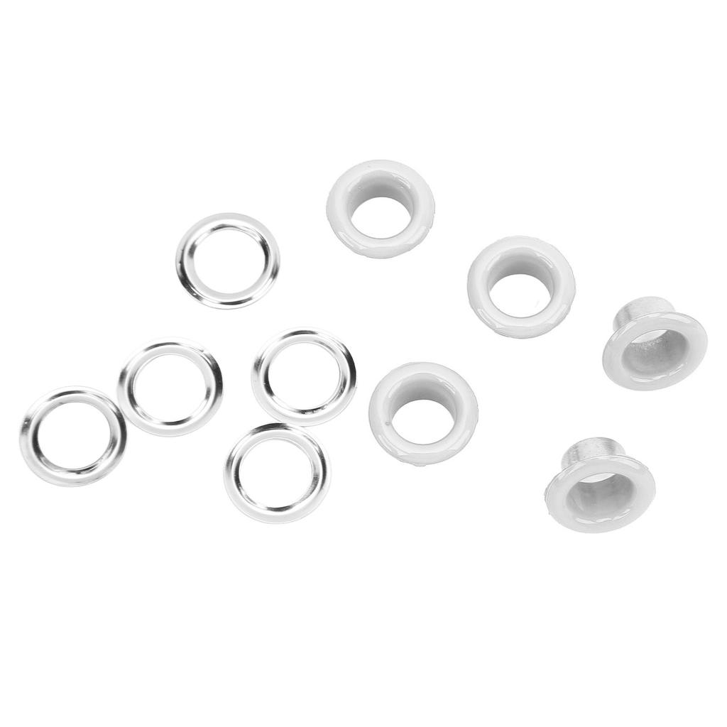 500 Sets 8mm Grommet Eyelet Kit Rust Prevention Metal Leather Grommets Kit Eyelets Tool Kit for Repairing Decorating