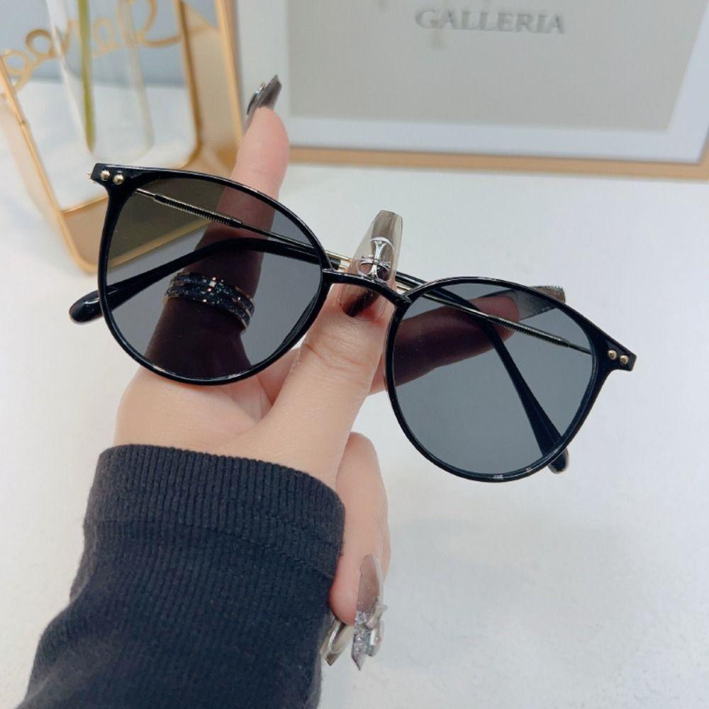 UV Protection Metal Frame Sun Glasses Circle Retro Shades Streetwear Accessories  for Women Men