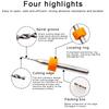 10 Pcs   Drill Bit Set 1Celsius8in Shank Tungsten Steel Strong Abrasion Resistance High Hardness Drill Bits